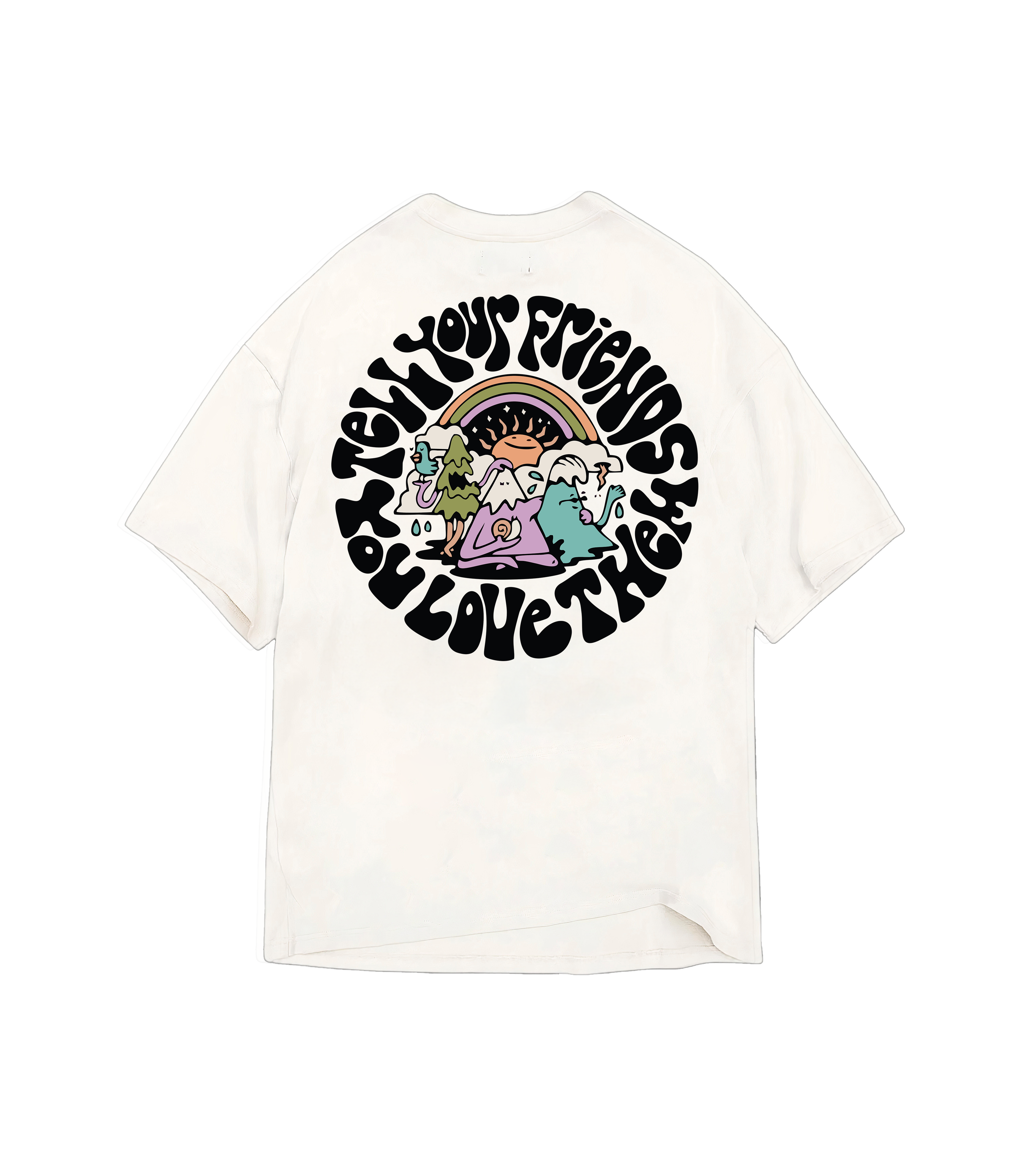 Camiseta Oversized Woke friends