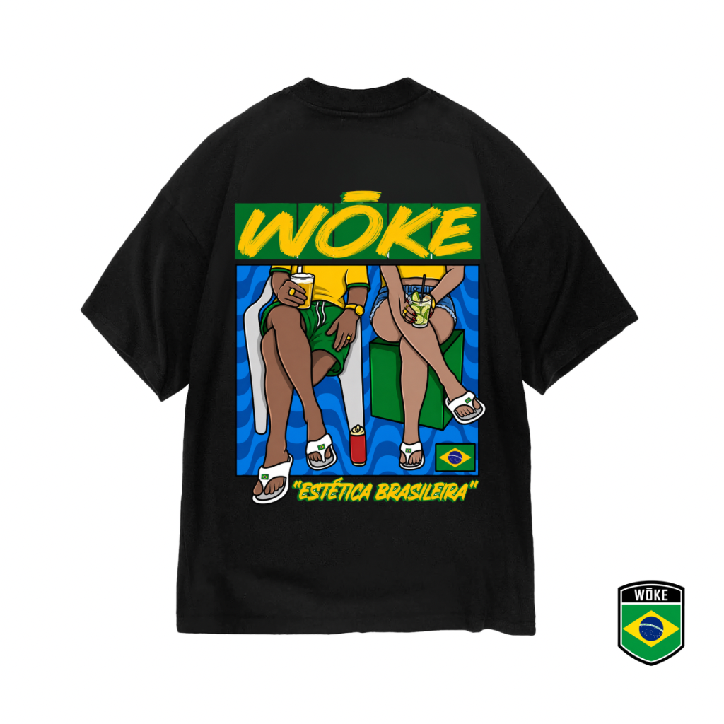 Camiseta Oversized Estética Brasileira
