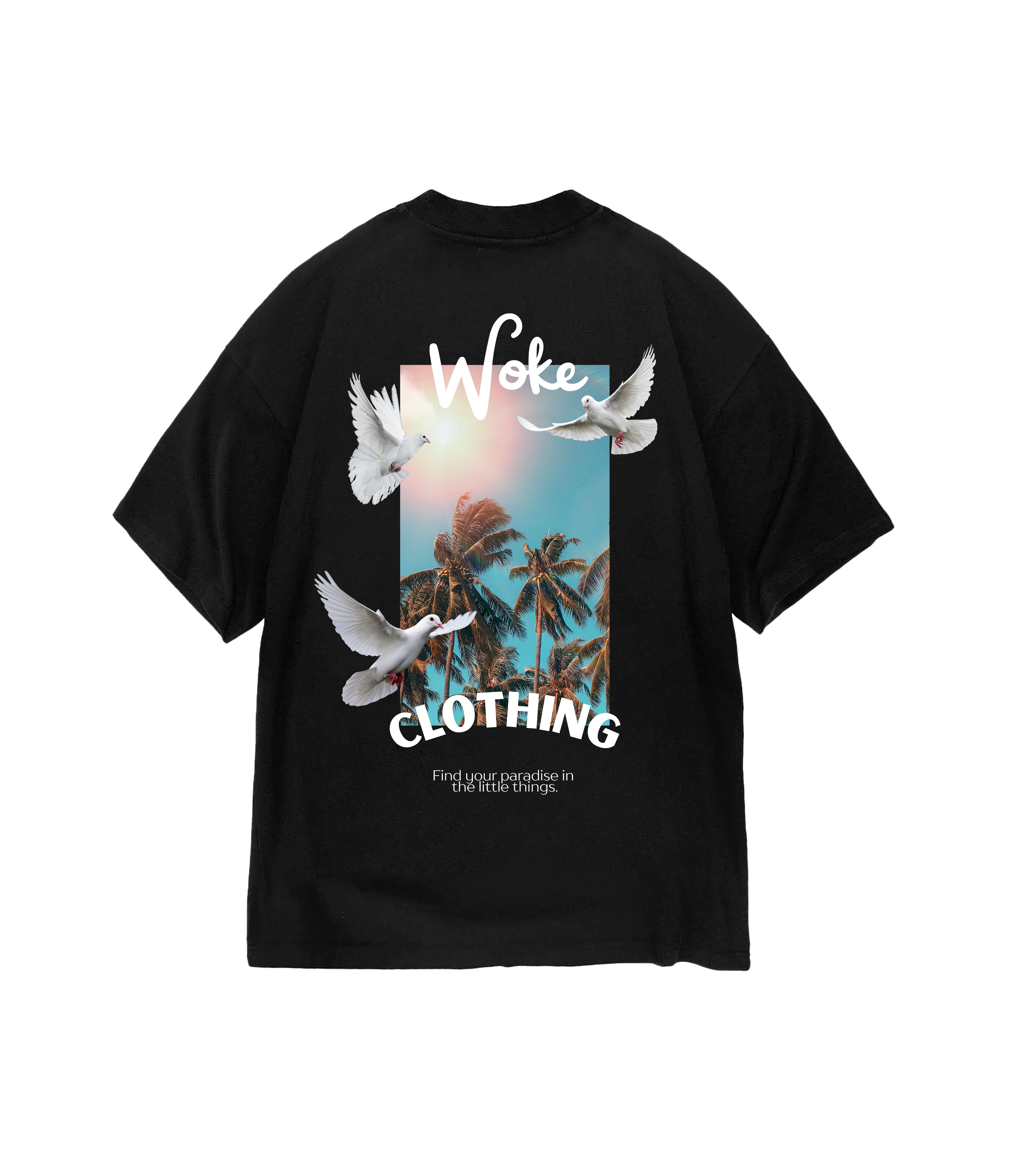 Camiseta Oversized Paradise Woke