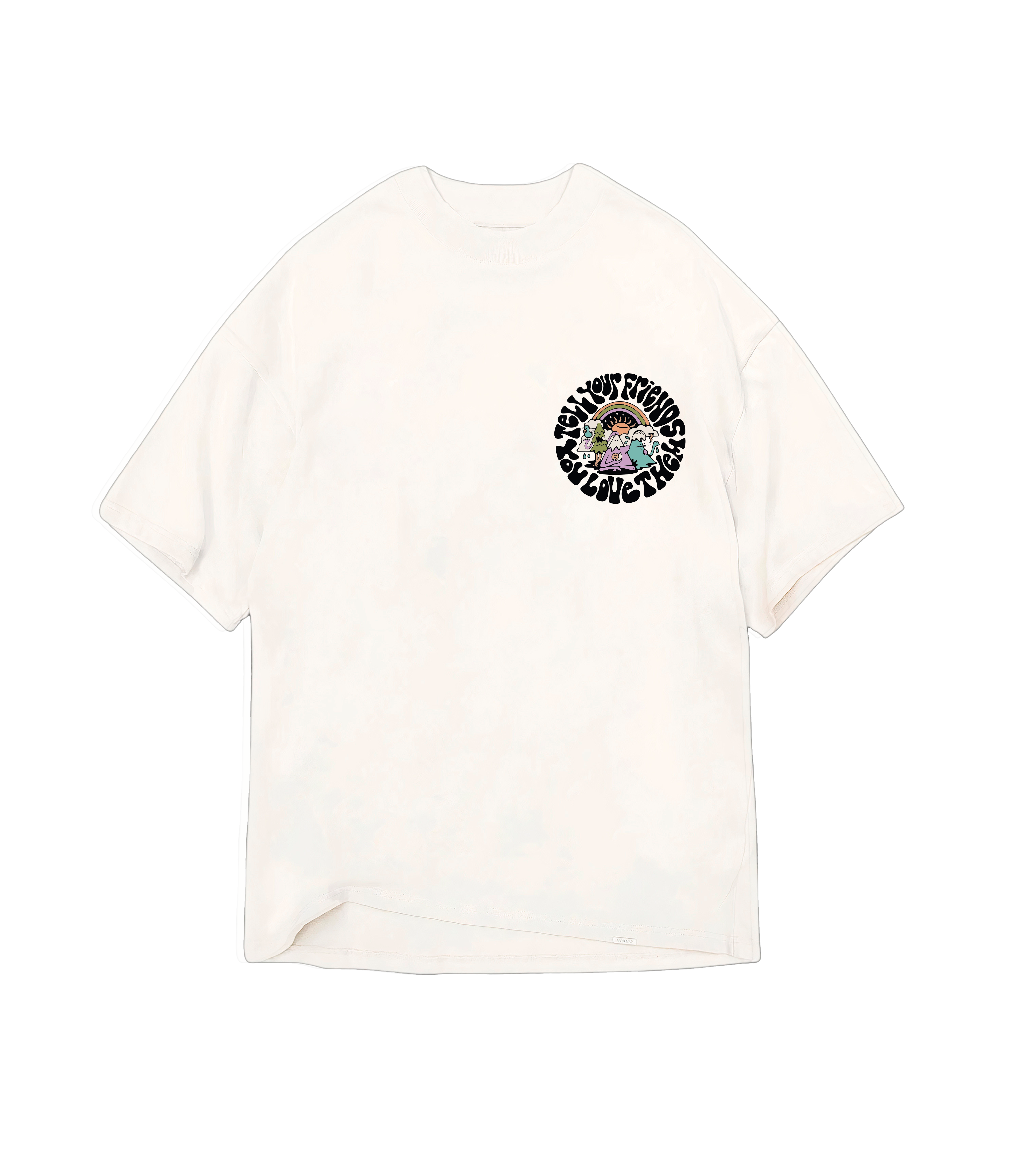 Camiseta Oversized Woke friends