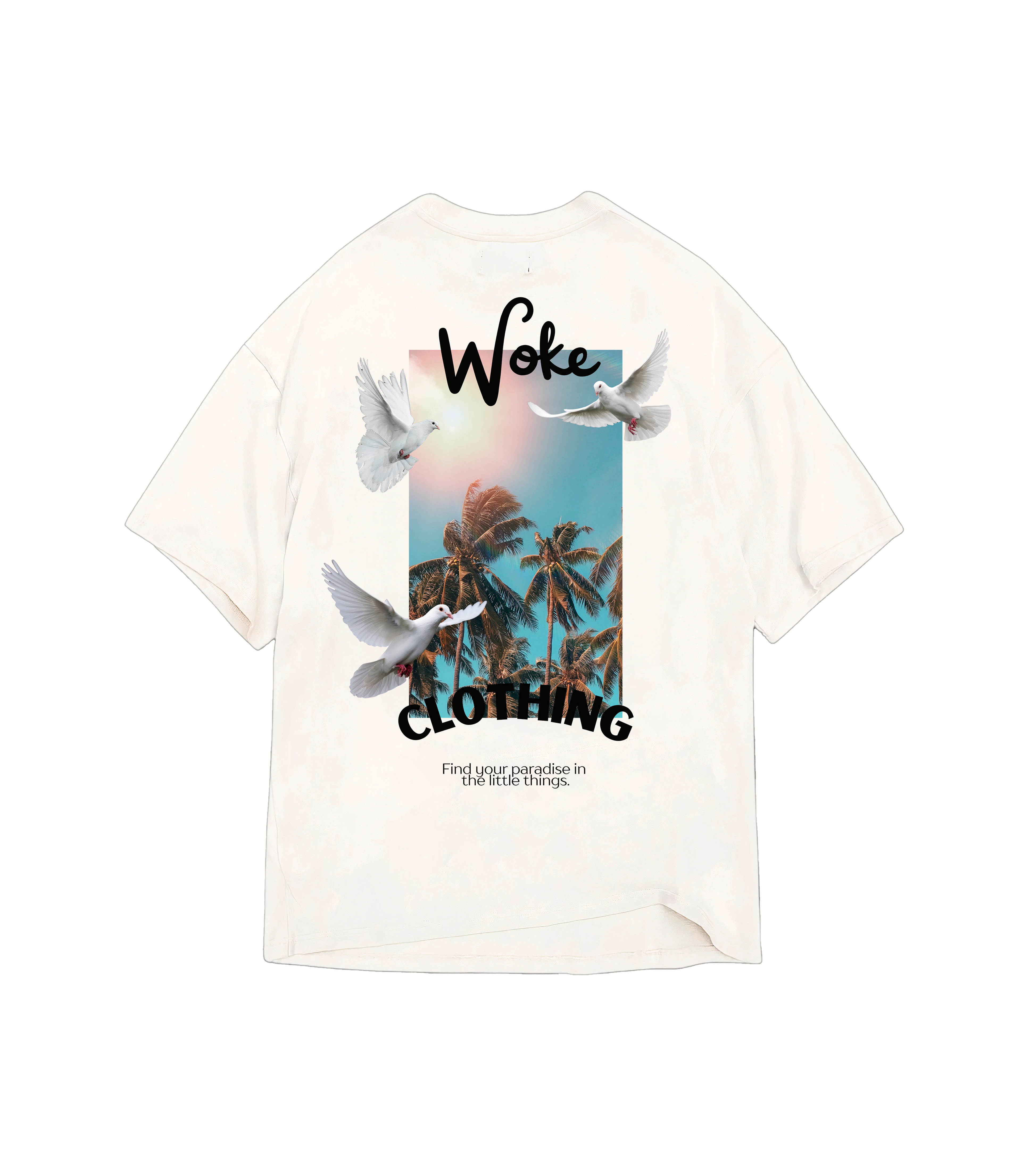 Camiseta Oversized Paradise Woke